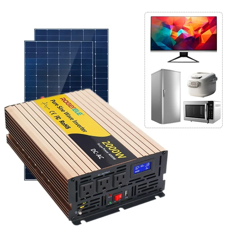 

2000 Вт/2 кВт 2000 Вт 12 В/24 В/48 В постоянного тока в переменный ток 110 В/120 В 220 В/230 В чистая синусоида инвертор солнечной энергии