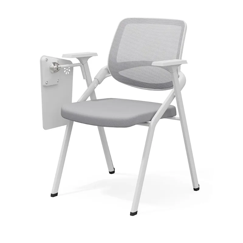 Folding Training Chair with Table Board Conference  with Writing Board Press  School Meeting Room Folding Chair Traini