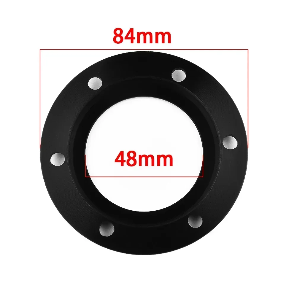 Racing Car 6 Bolts Steering Wheel Horn Button Black Center Ring For MOMO/NRG 121810-01B 84mm Replacement Accessories