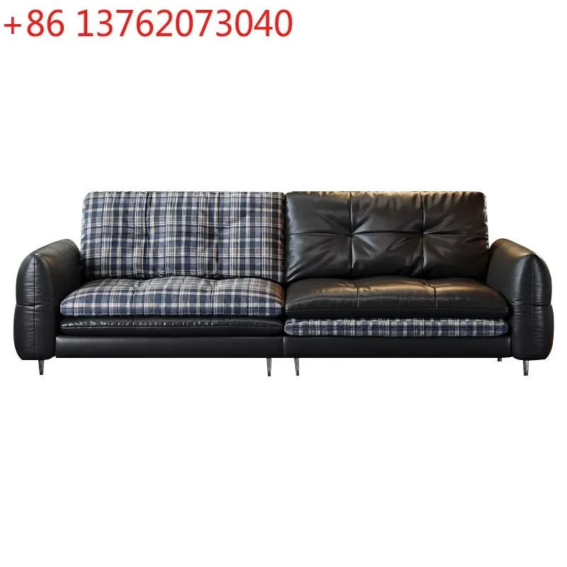 French retro burger sofa medieval straight row on both sides can switch small apartments at will