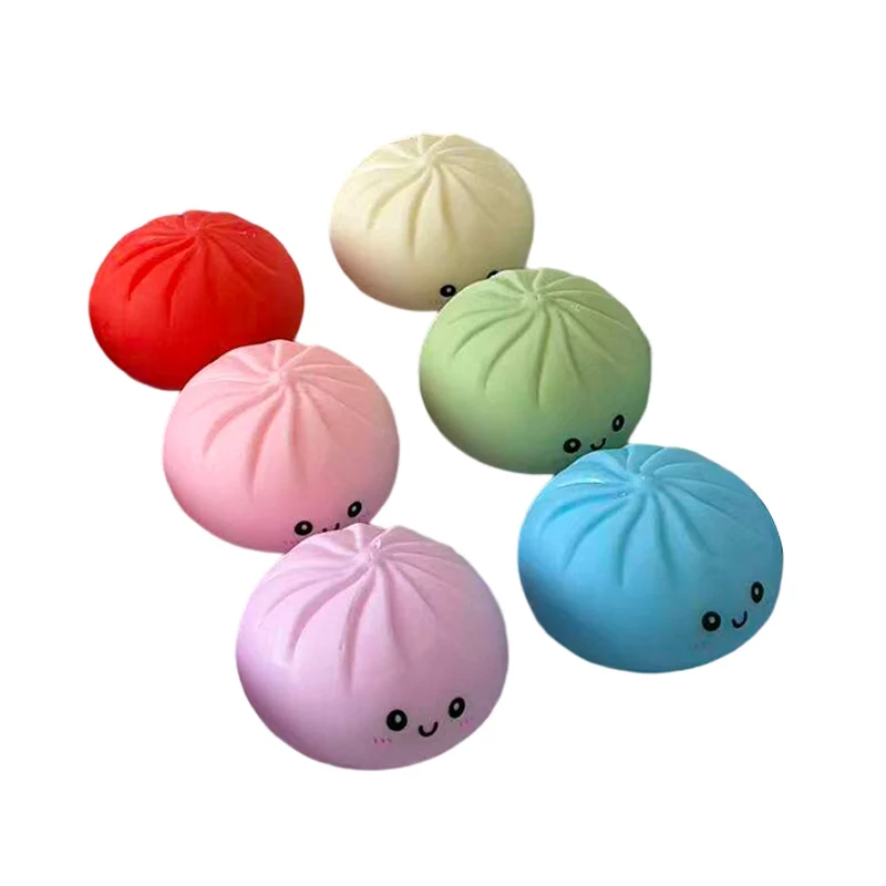 Simulation Steamed Stuffed Bun Dumpling Pinch Random  Giant Decompression Blind Box Steamed Stuffed Bun Pinch Gift Decorations