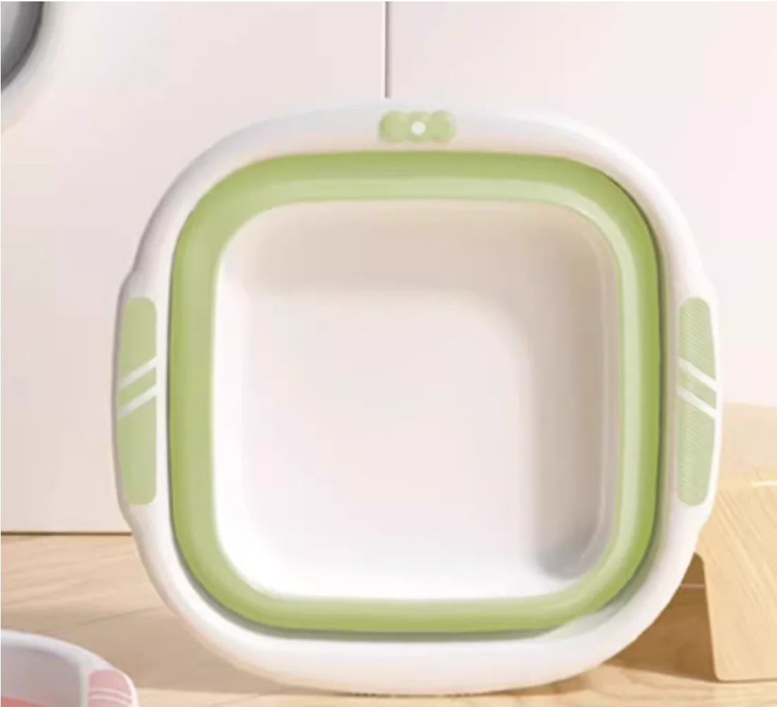 Baby Cute Baby Wash Butt Foldable Washbasin Home Portable Travel Small Student Washbasin