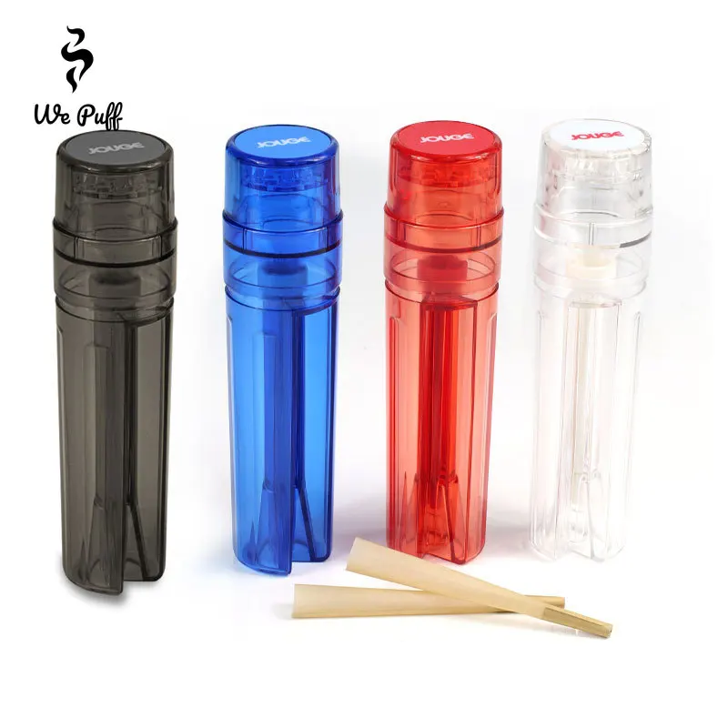 WEPUFF PVC Material Tobacco Filling Cone Rolling Grinder with 110mm Roll Paper Horn Tube Cigarette Pre Roller Smoking Accessorie