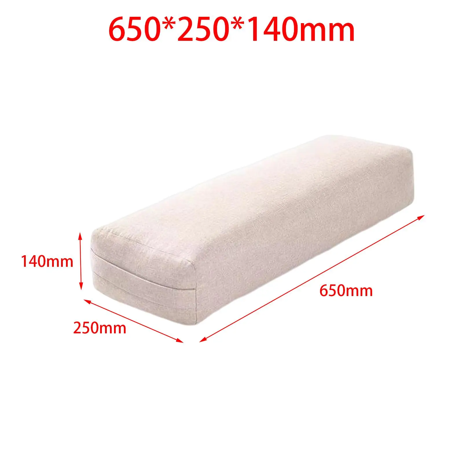 Yoga Bolster Removable Washable Cover Yoga Equipment Yoga Pillow with Carry Handle High Elastic