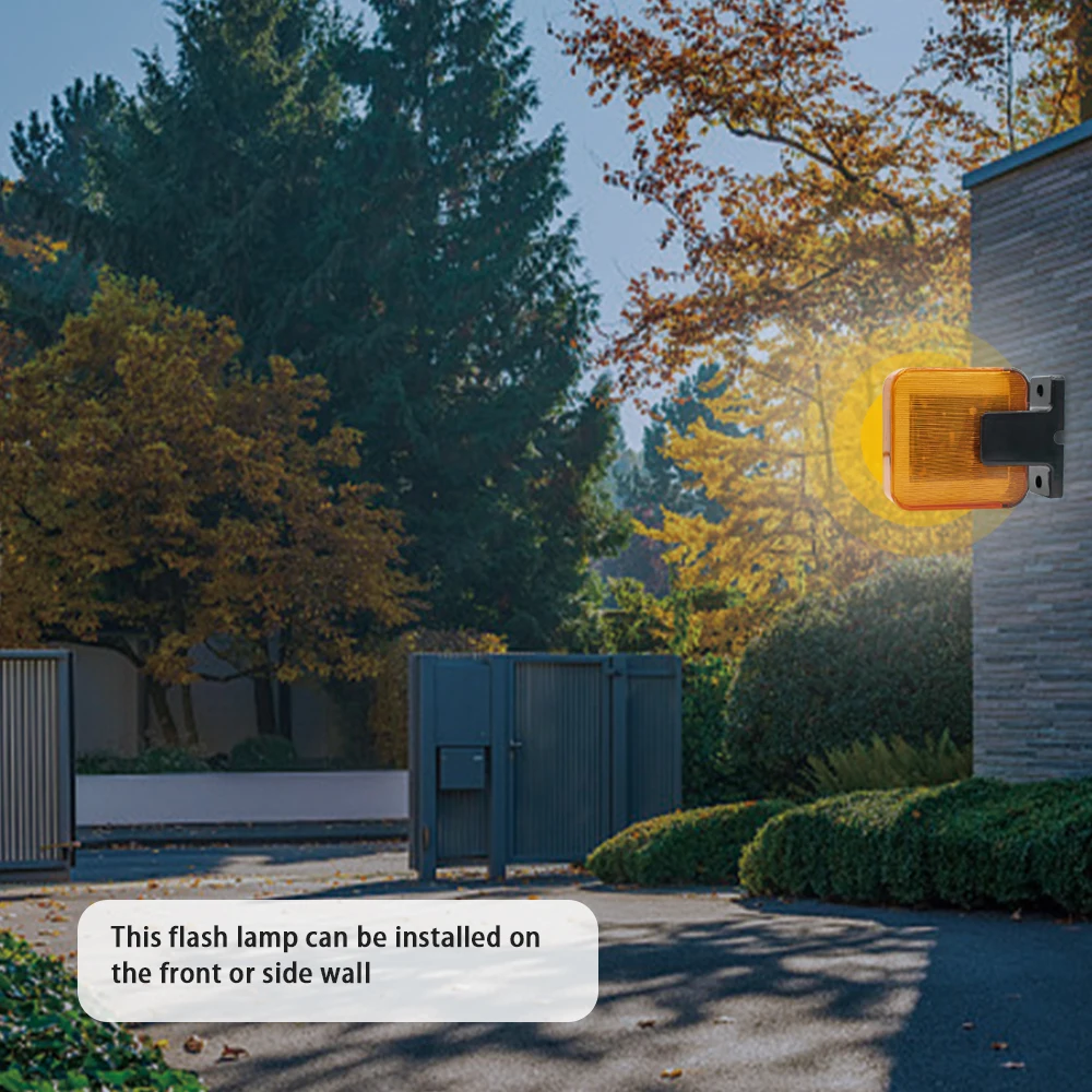 تحذير ضوء للانزلاق وفتاحة بوابة متأرجحة التيار المتناوب تيار مستمر 12-265 فولت إنذار وامض مصباح Lndicator ضوء لبوابة المرآب الباب التلقائي