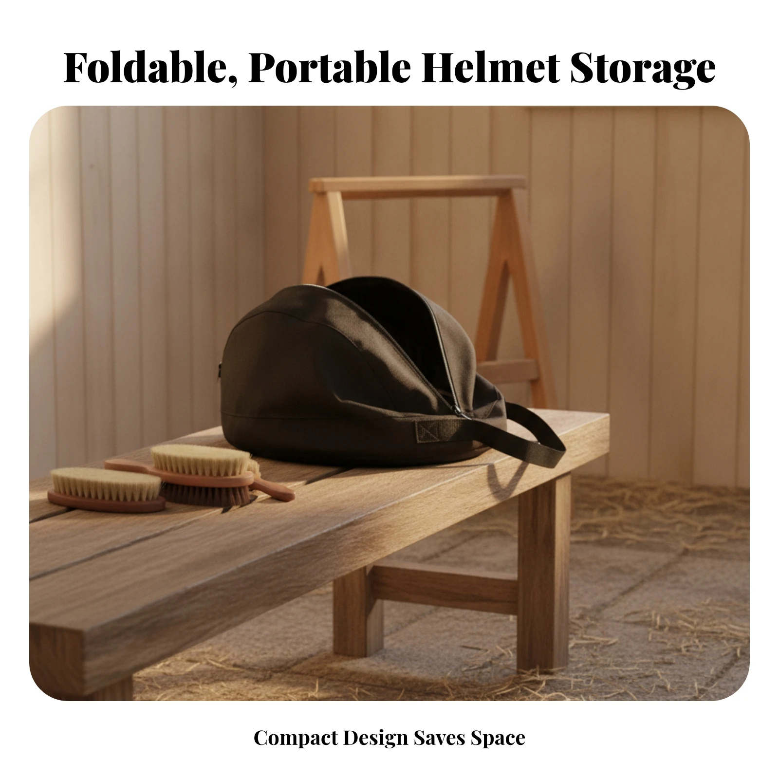 

Helmet Storage Bag Oxford Cloth Helmet Carry Bag Carrying Handle Easy to Clean