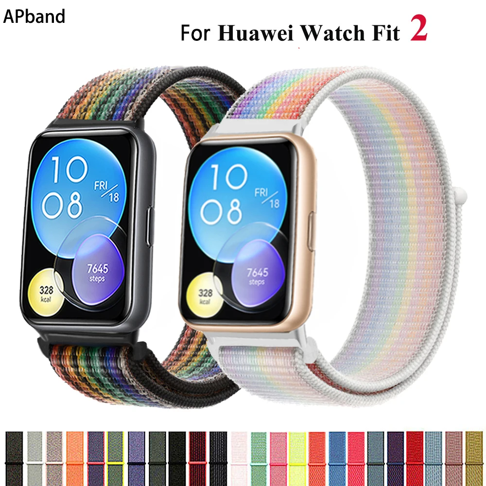 Nylon Band For Huawei Watch Fit 2 Strap Smartwatch Accessories Replacement Wristband Bracelet Correa Huawei Watch fit2 active