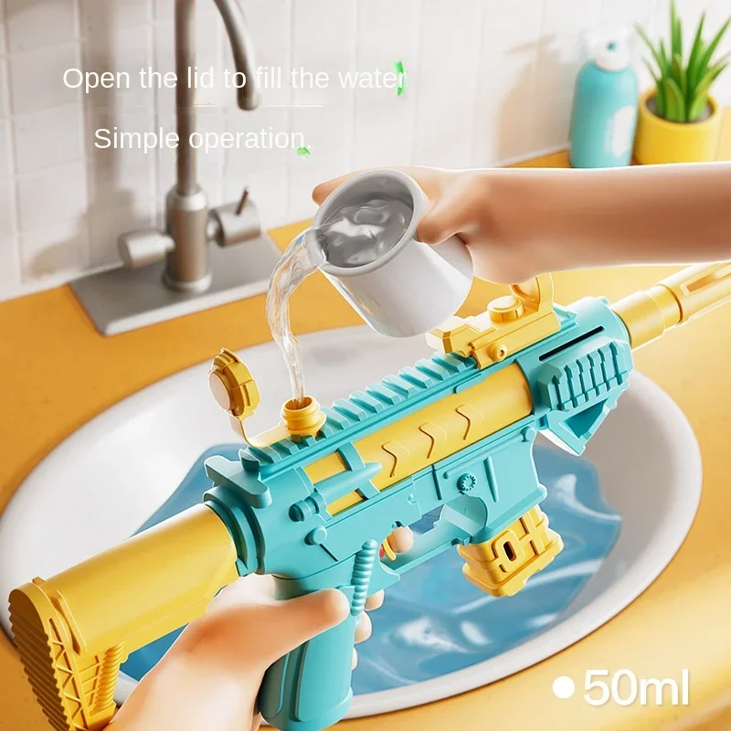 New Summer Water Gun M416 non Electric Pistol High-pressure Full Automatic Shooting Water Beach Toy Gun For kid Children Boys