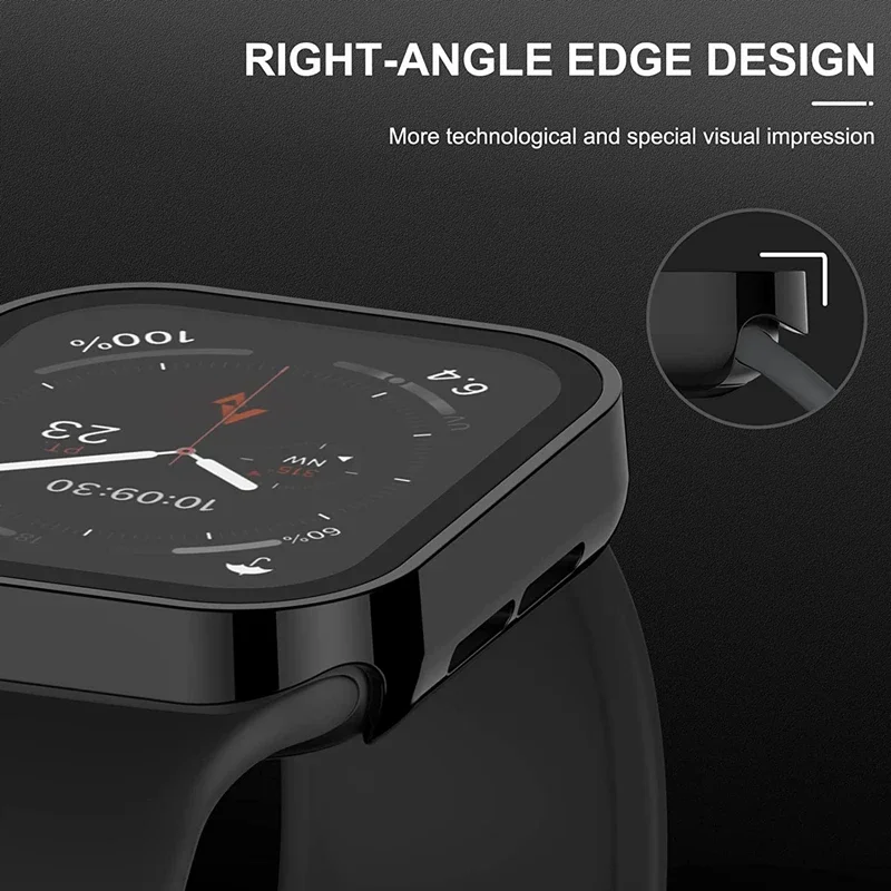 Glass+PC Cover For Apple Watch Case Series 11 10 42mm 46mm 45mm 41mm 44mm 40mm Screen Protector iWatch SE 6 7 8 9 Waterproof image 3