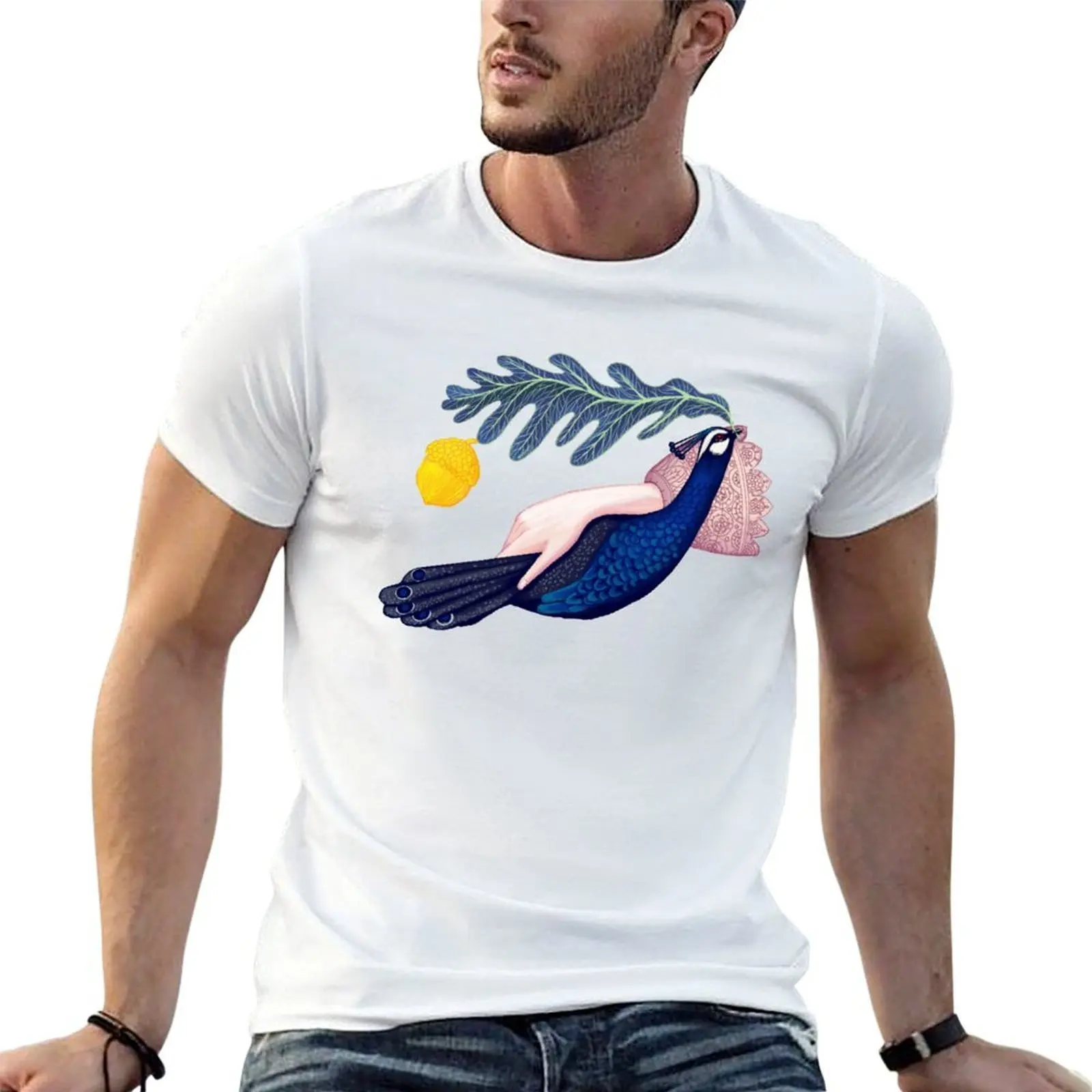 

Peacock T-Shirt man t shirt heavy cotton t shirts for man cotton T-Shirt