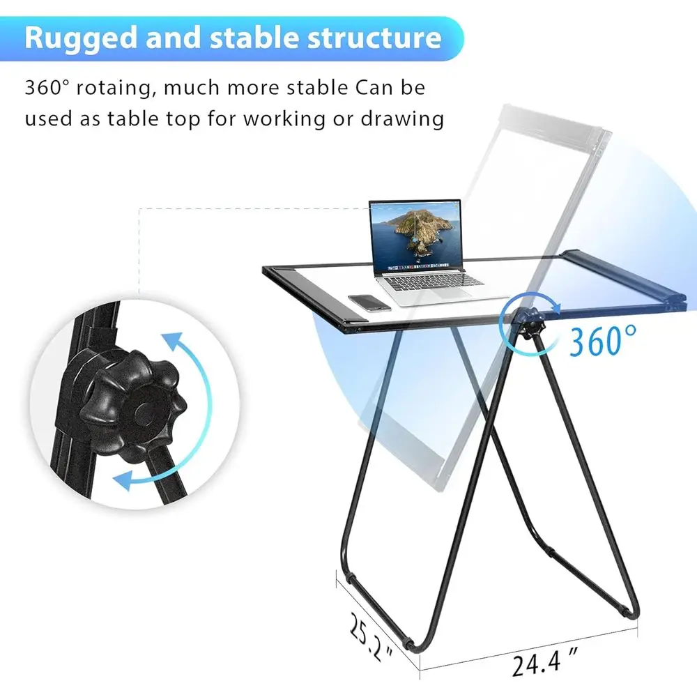 لوح مسح جاف مغناطيسي مزدوج الجوانب، حامل رسم بياني محمول مقاس 40 × 28، مثالي للاستخدام في المكتب في المنزل والفصول الدراسية #3