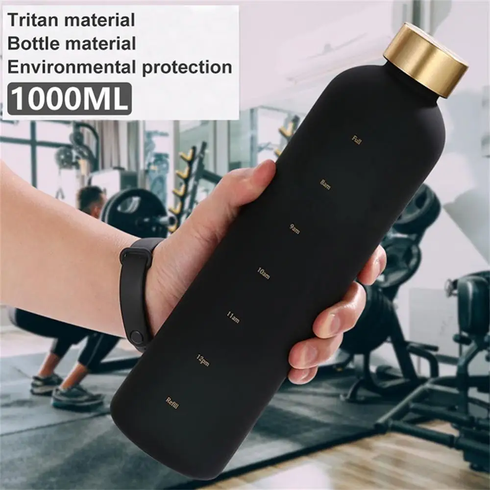 Liter Water Bottle Motivational Sport Water Bottle Leakproof Bottles Drinking Outdoor Travel Gym Fitness Jugs For Kitchen Cups