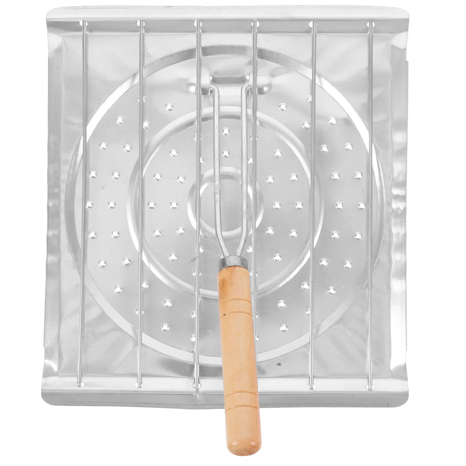 

1pc Stainless Steel Foldable Camping Toaster For Bread Tortilla Grilling Outdoor Bbq Cooking Tool Toasting Stand Grilling Rack