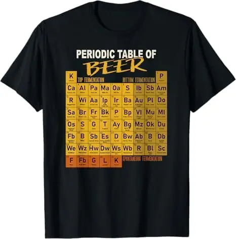 Periodic Table of Beer Style Brewery T-Shirt