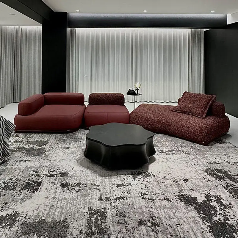 

Modular small apartment sofa Living room Guanshan sofa Italian minimalist large flat special-shaped corner sofa