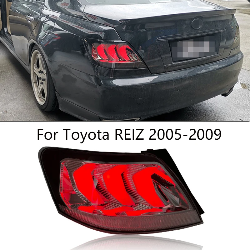 

Автомобильная сборка для Toyota 2005-2009 Mark X Reiz, обновленный задний фонарь DRL, задний фонарь в стиле Mustang, светодиодный указатель поворота, автоаксессуары