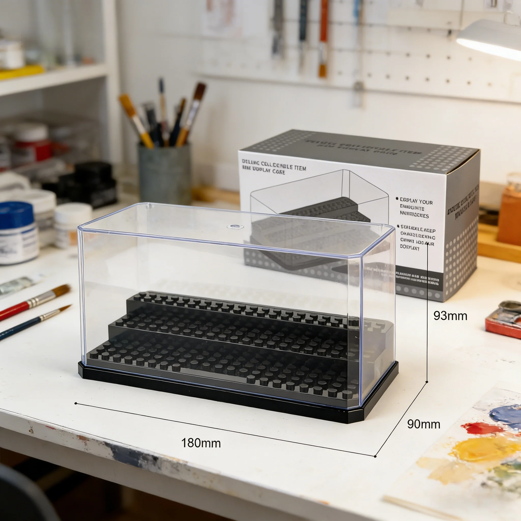 

1pc 3-Tier Universal Minifigure Storage Box, Acrylic Collection Display Case, Dustproof Minifigure Organizer Compatible
