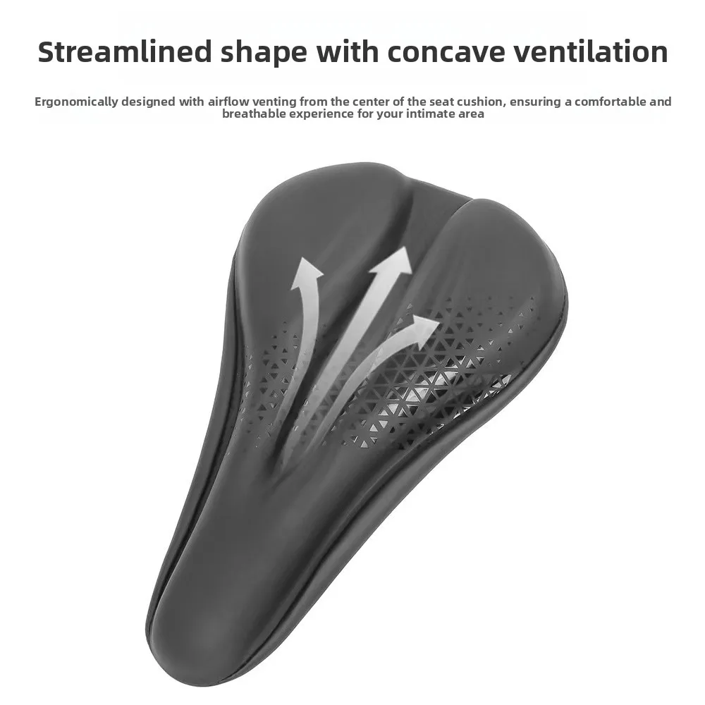 TTPRO Leather Waterproof Mountain Bike Seat Cover Soft and Comfortable Silicone Bicycle Saddle Seat Cover Accessories