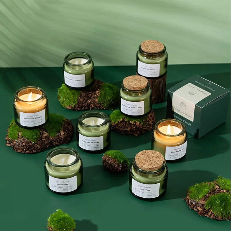 Household Scented Candles Fresh Premium Gift Box Soybean Wax Glass Gift Fragrance