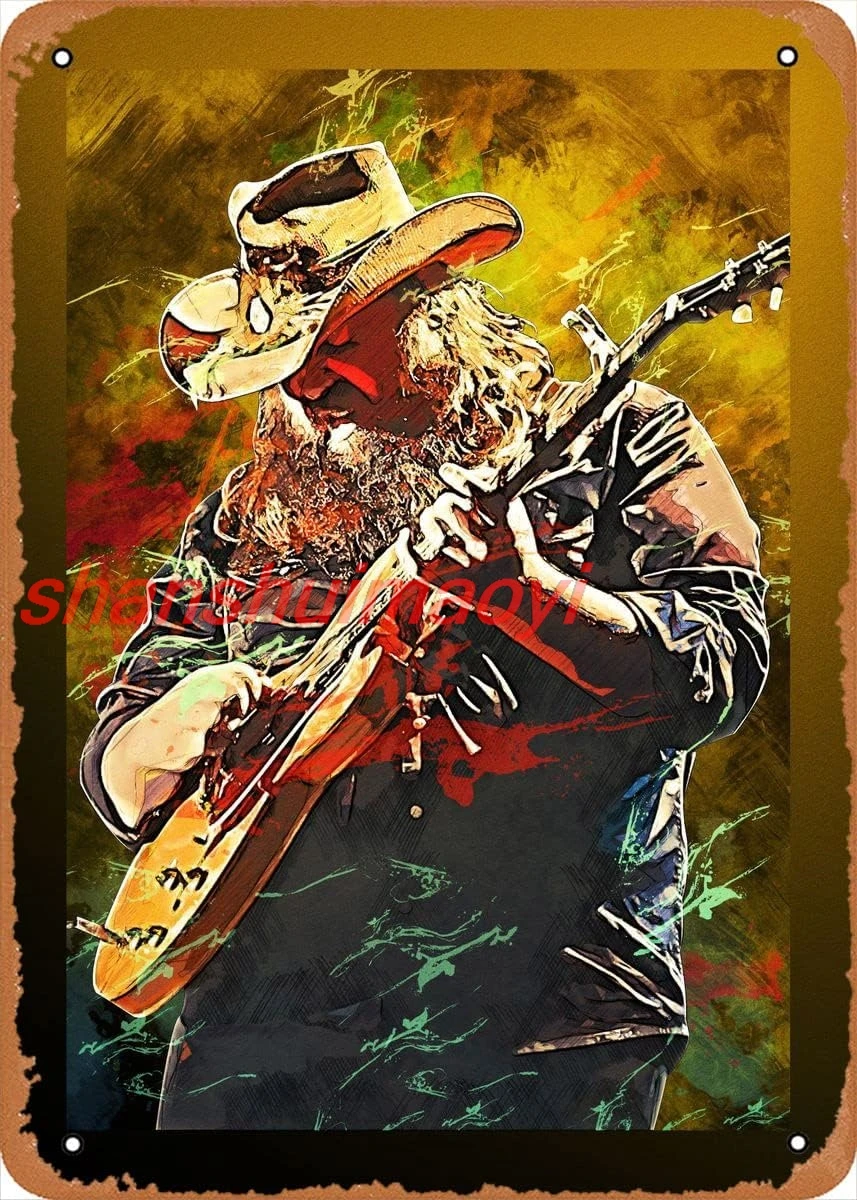 MAI Vintage Metal Tin Sign Chris Stapleton Artist1 Musical Bar Pub Cafe Wall Kitchen Bathroo Poster Karaoke Retro Decor Art 8x1