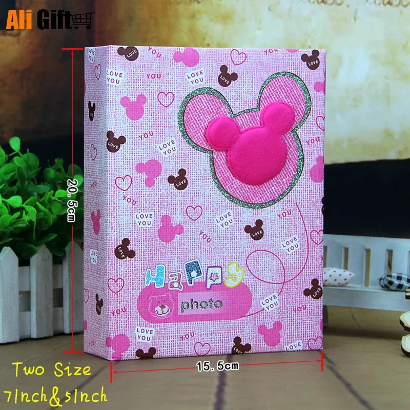 5 Inch 200 photos 7 inch 100 photos  Insert Pockets Children Album Cartoon  Interleaf Handmade DIY Photo Albums Birthday Gift