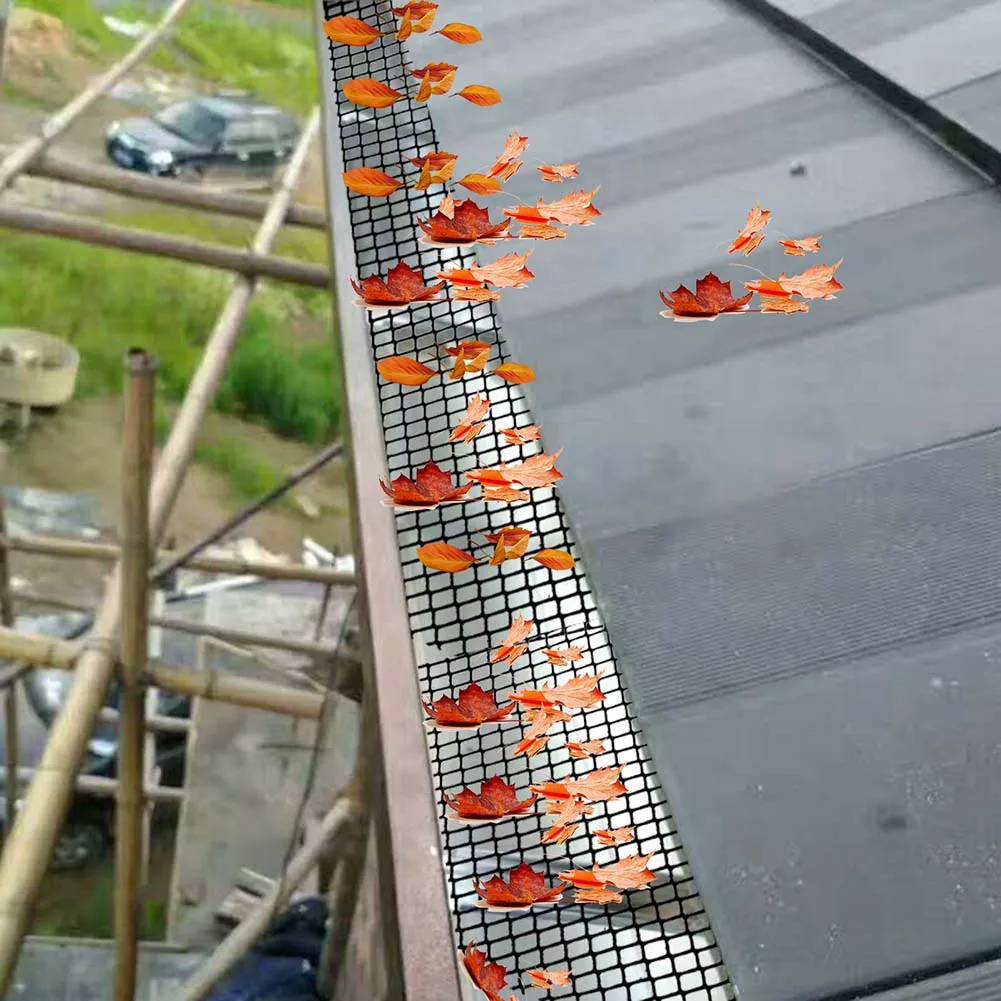 Clip per grondaia da 20 pezzi Mantieni le grondaie pulite con clip per spazzole per grondaia 20 pezzi Clip di fissaggio in plastica nera/grigia Prevengono i blocchi