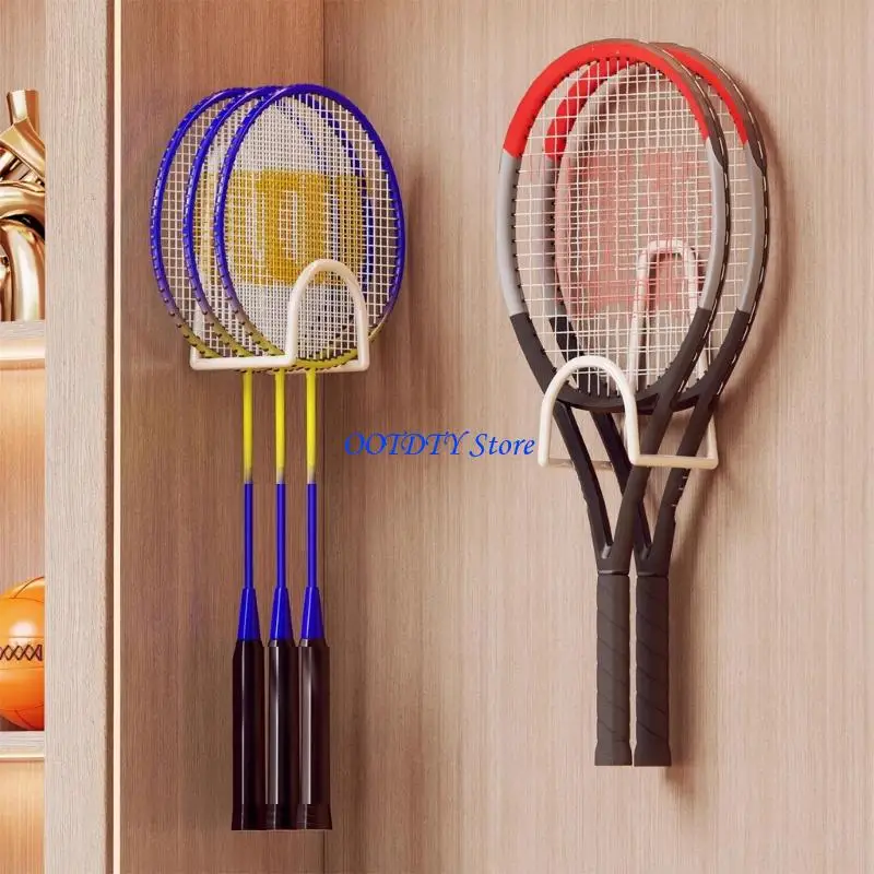 367A Badminton Racket Wall Hook For Quick Installation Setups