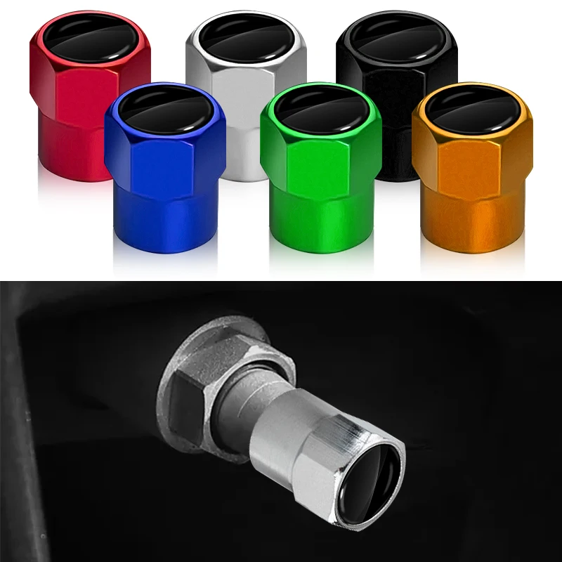 

4pcs Car Wheel Tire Valve Core Cap Customized logo Styling Accessories For All Brand Sport Auto Modification Parts Car Exterior