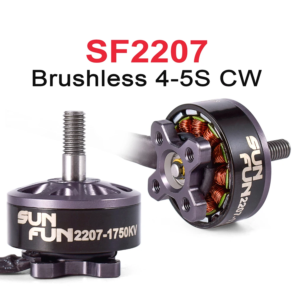 SUN FUN SF2207 FPV Racing Drone 2207 Brushless Motor DIY RC Motors 4-5S CW Thread For Multirotor Quadcopter Aircraft Spare Parts