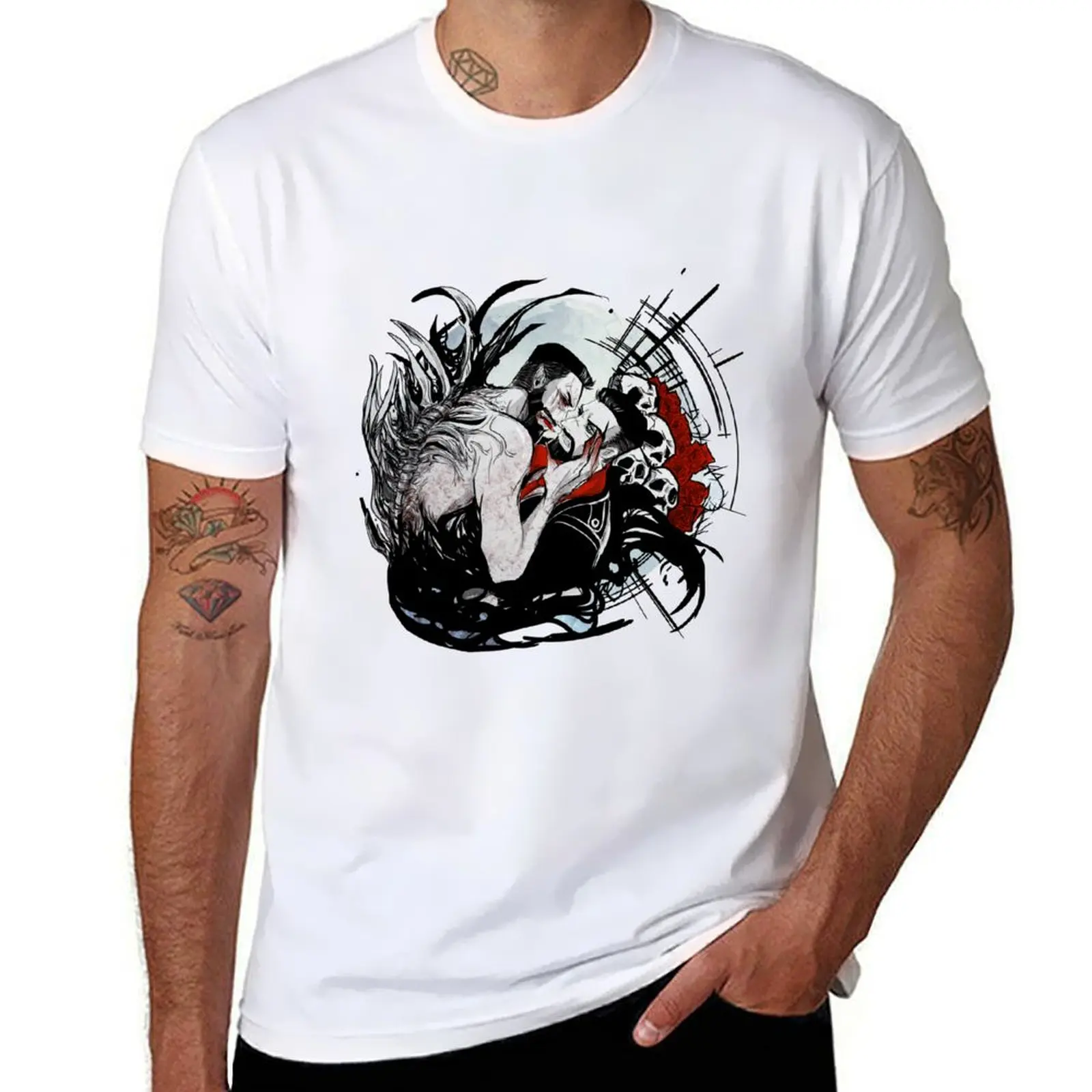 

quality quality Good shirts t brand luxury cotton shirts Vampyr: high high Evil vs man T-Shirt t