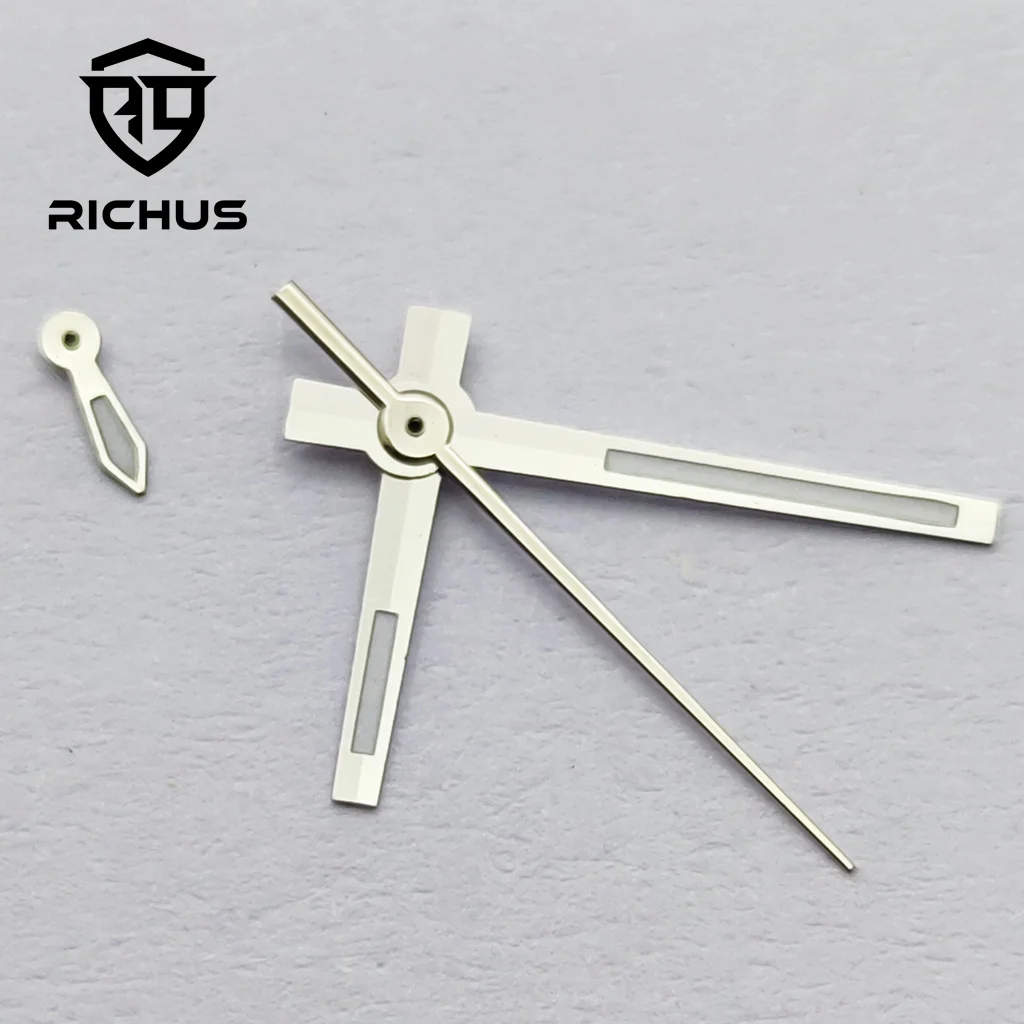 Lancette dell'orologio RICHUS NH39 Lancette dell'orologio argento/oro/blu Verde luminoso adatto per accessori per orologi con movimento NH39