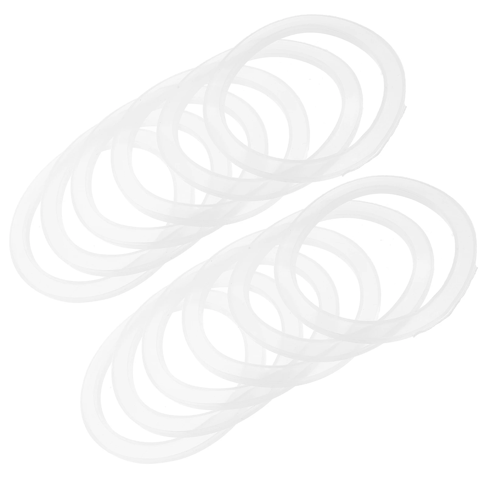 

20 Pcs Seals Glass Silicone Gasket For Glass Jars Jars Wide Mouth Mason Rings Reusable Gaskets Food Storage Leak Proof White
