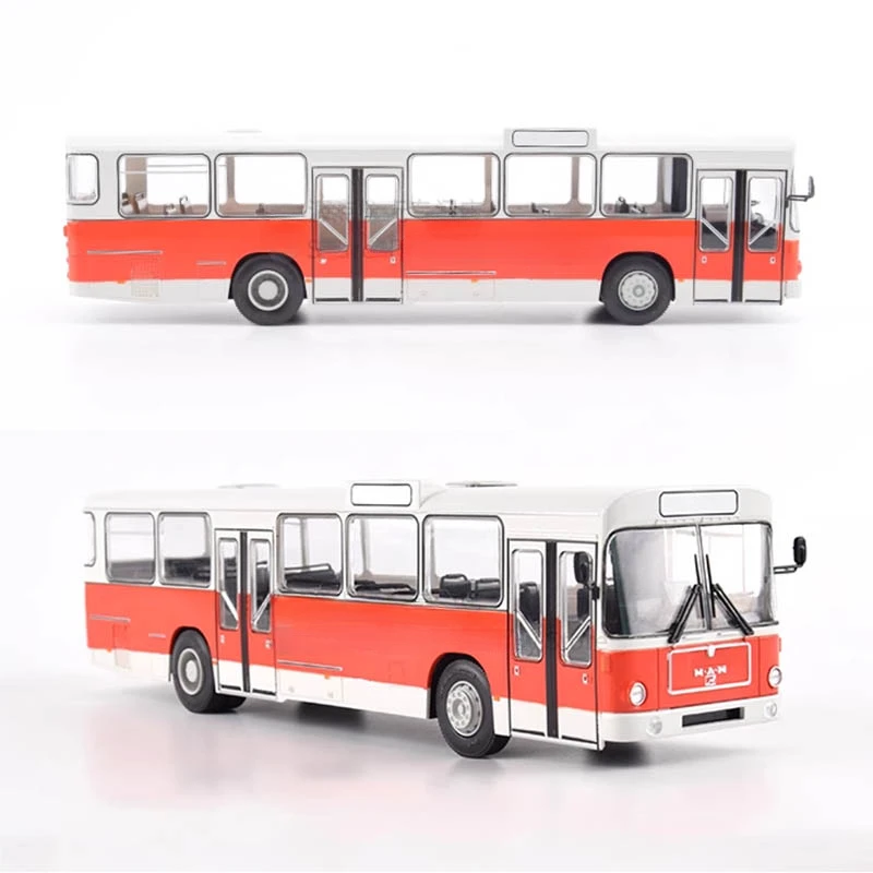 1/43 European Commuter Bus MAN SL200 City Intercity Bus Simulation Model JAVN051 Collectible Gift