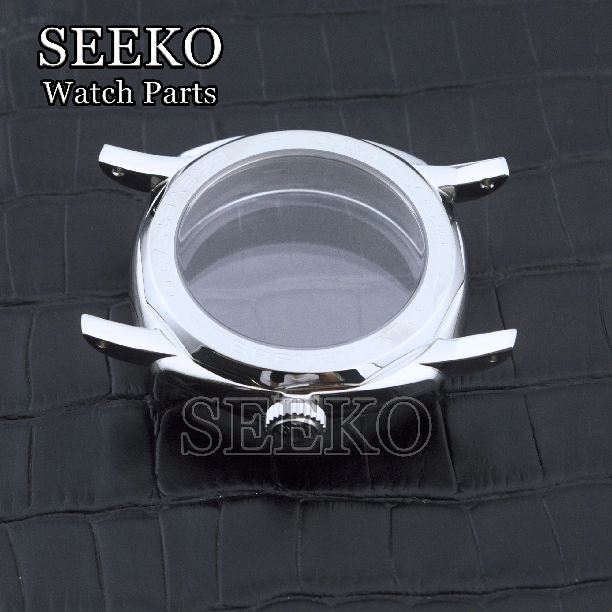 Vintage caixa de relógio de aço inoxidável, vidro retro bolha Arcylic, PAM 6154, ETA 6497/6498, ST3600, ST3620 Series Movimento, 100m, 47 milímetros