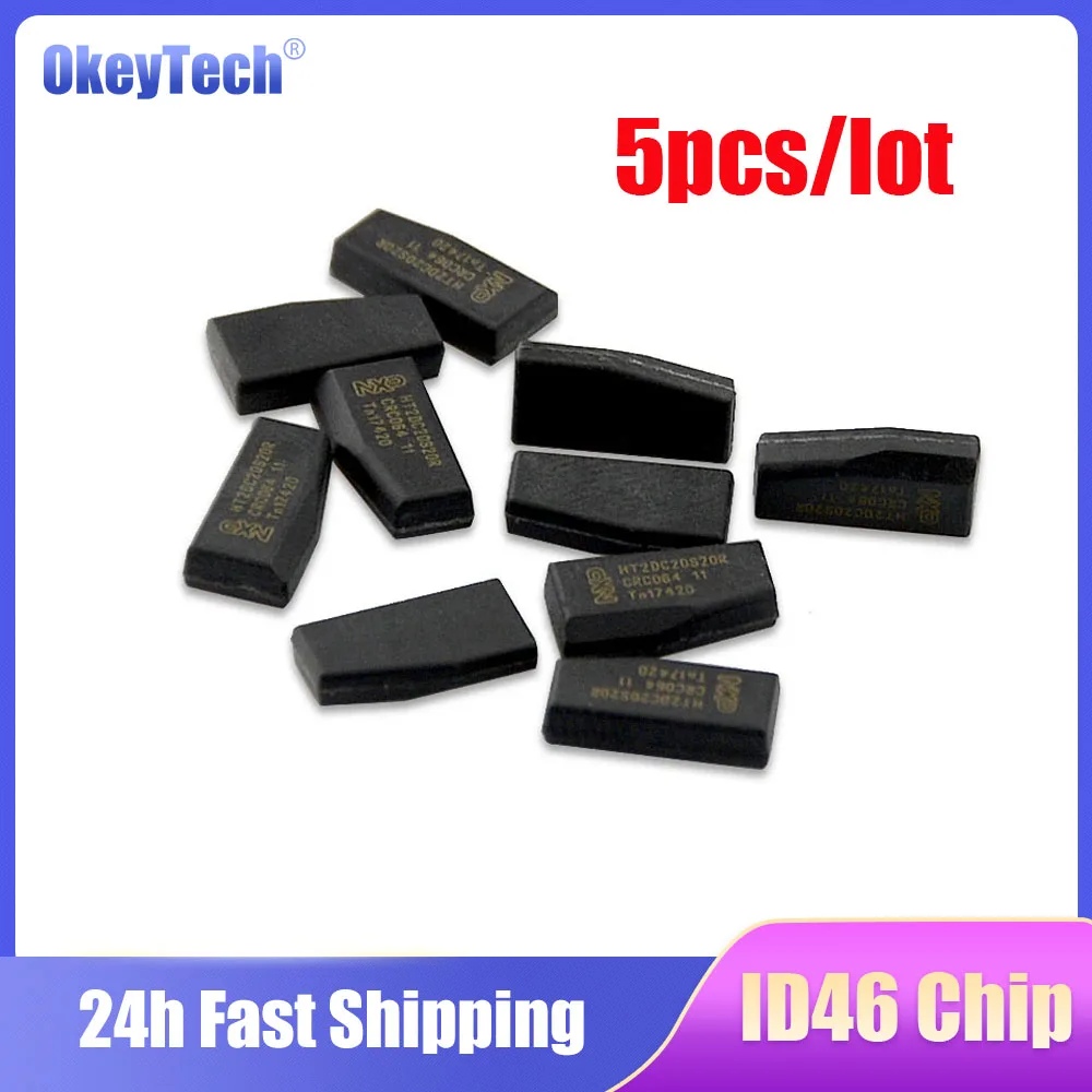 

OkeyTech 5pcs/lot ID46 For GM Buick Transponder Blank Remote Car Key Chip