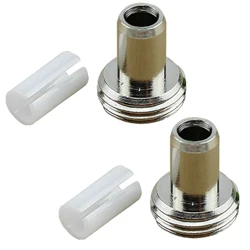 1/2/5Set 7mm Ceramic Tube Sleeve & Metal Head Connector Adapters For Visual Fault Locator Red Light Pen Fiber Optic Cable Tester