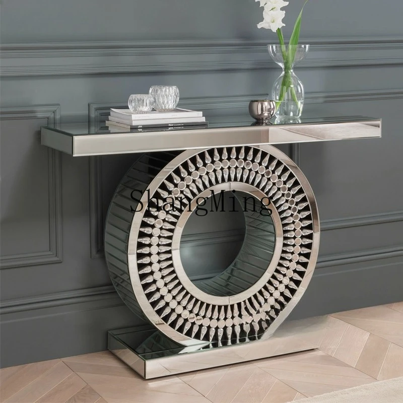 

SM new light luxury entrance table decoration creative modern wall entrance table end view table