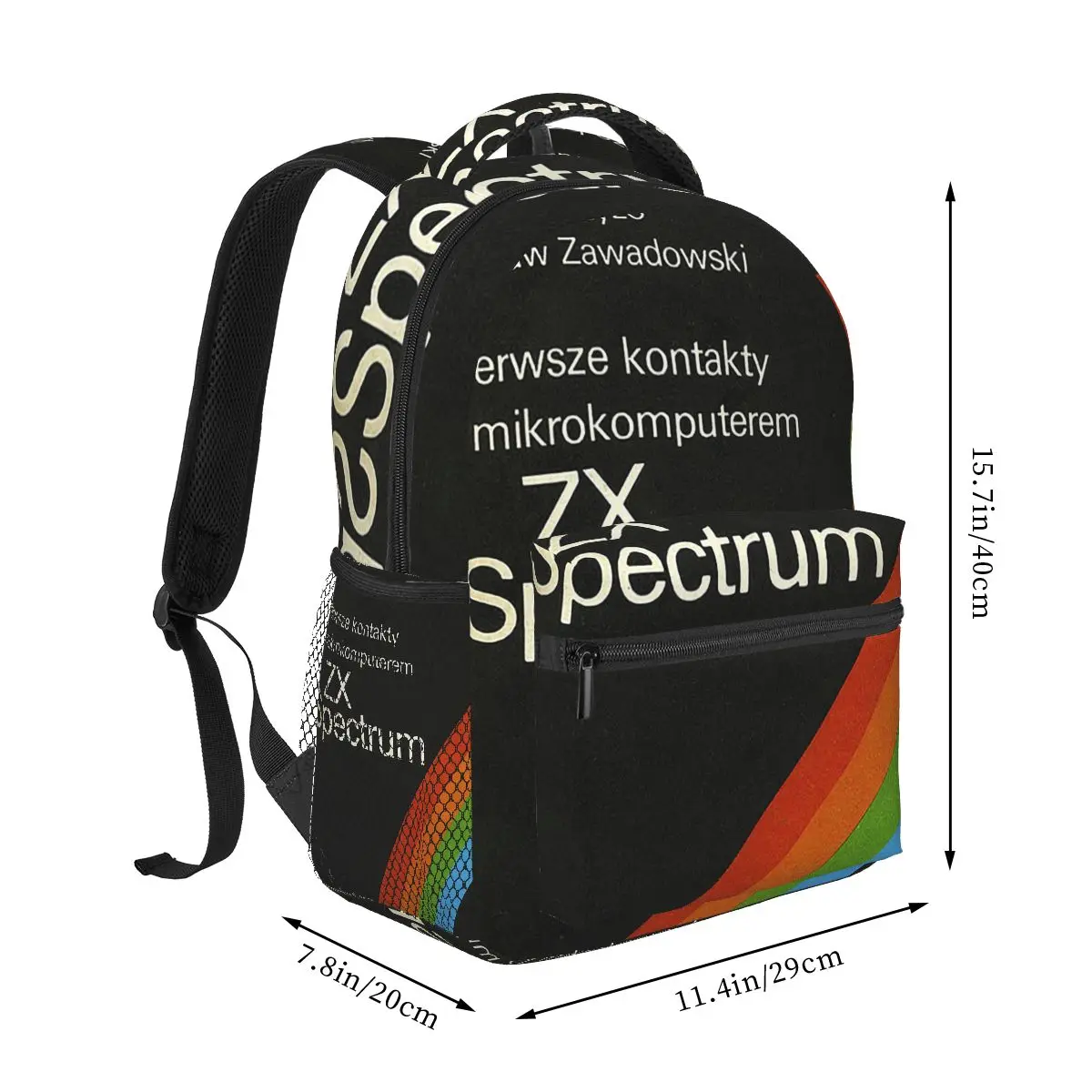 حقائب ظهر ZX Spectrum للأولاد والبنات حقيبة كتب للطلاب حقائب مدرسية كرتونية للأطفال حقيبة كتف بسعة كبيرة