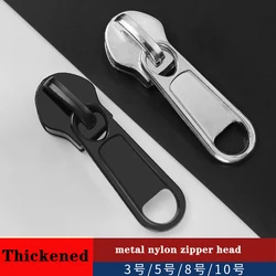 10PCS Thickened Nylon Zipper Sliders No.3 No.5 No.8 No.10 High-quality Long Board Zipper Head Bag Tent Zipper Clothing Sewing Ac