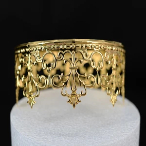 Gold Silber Crown Cake Topper Orament für Kinder Mädchen Prinzessin Geburtstagsfeier Happy Decoration Boal Boards 12 Hauptverkaufskuchen - №12