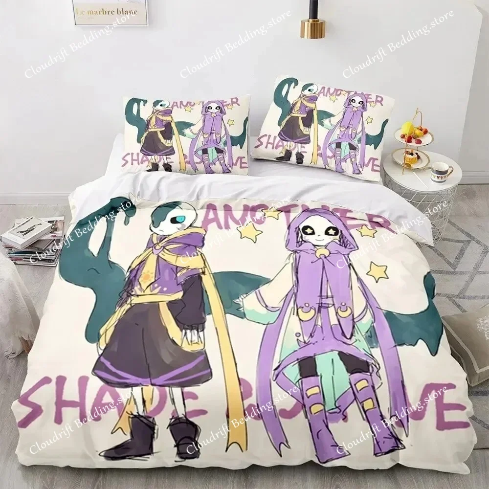 Game Undertale Frisk Sans Bedding Set Boys Girls Twin Queen Size Duvet Cover Pillowcase Bed Boys Adult Home Textileextile