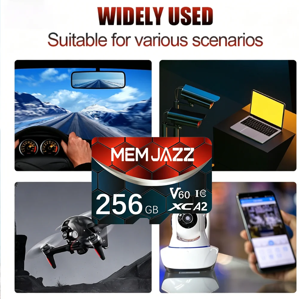 SD Card 64GB 128GB 512GB  Memory Card Micro TF SD UHS-I U3 V30 A2 High Speed with Adapter for Samsung Phone Tablet Storage view 4