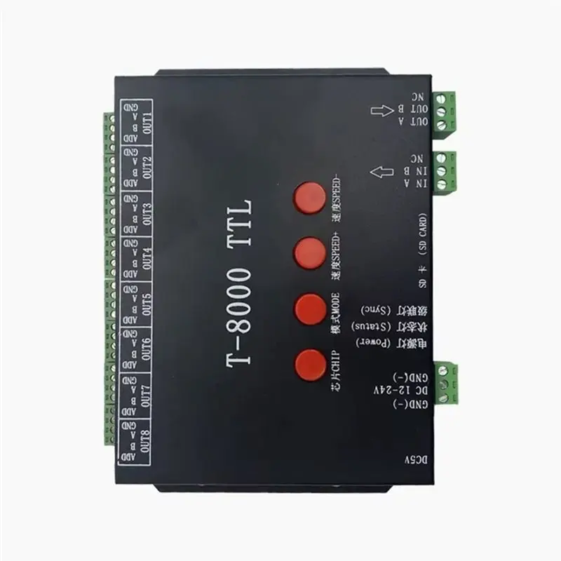 A69ET-8000 TTL Programble LED Pixel Controller For Strip Lights