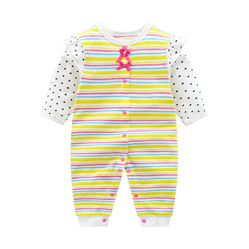 Vêtements princesse pleine lune pour bébé fille, combinaison mince de printemps, barboteuse en coton à la mode pour nouveau-né imbibé SFP 0-1 ans