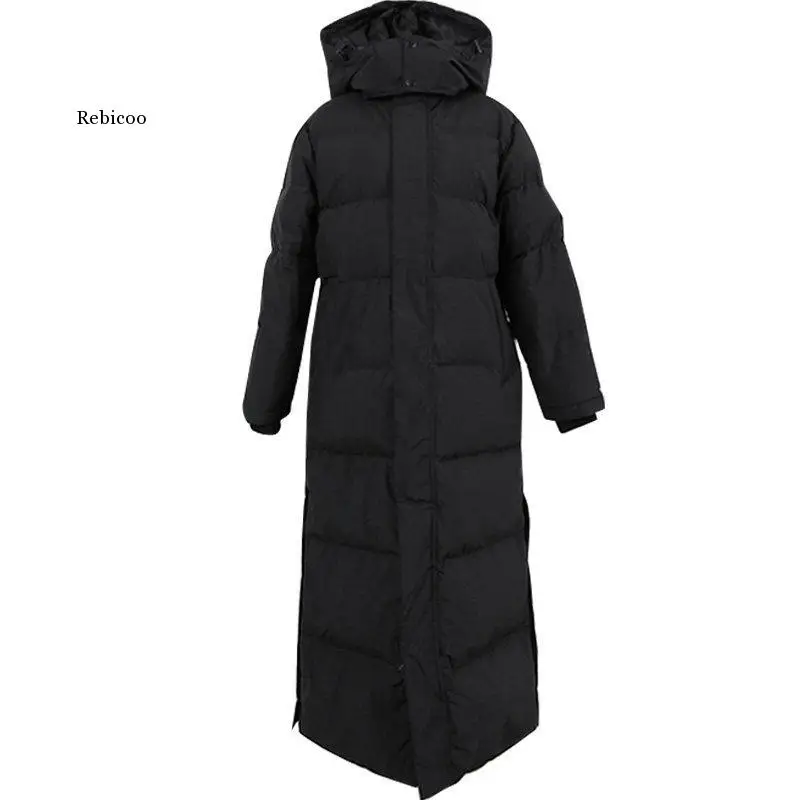 Long Winter Jacket Women Coat Casual Loose Overcoat Female Clothing Outerwear Cotton Down Hood Fluff