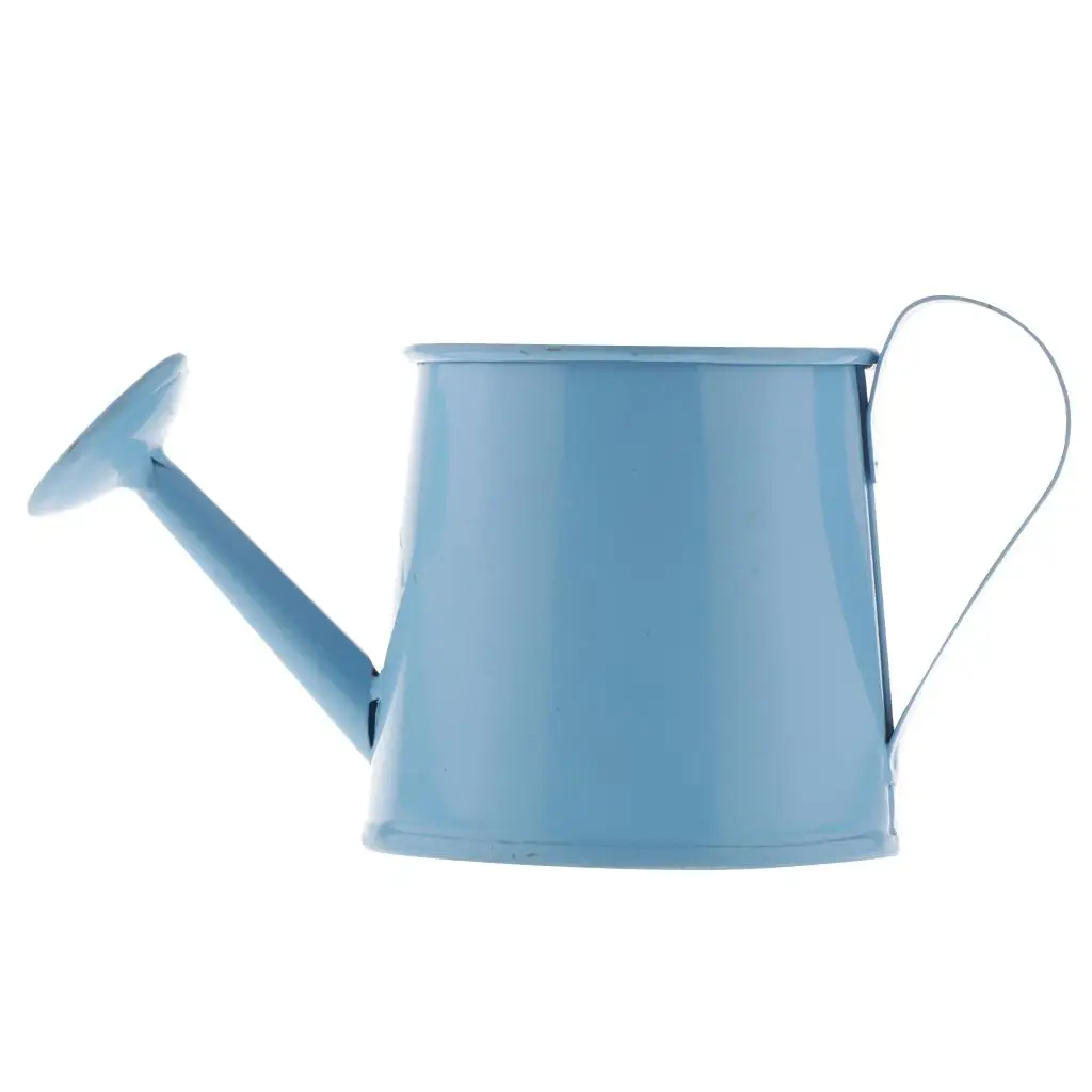 

Pastoral Iron Flower Barrel Ornament Anti Corrosion Statue for Garden Room Desktop Gift Decoration