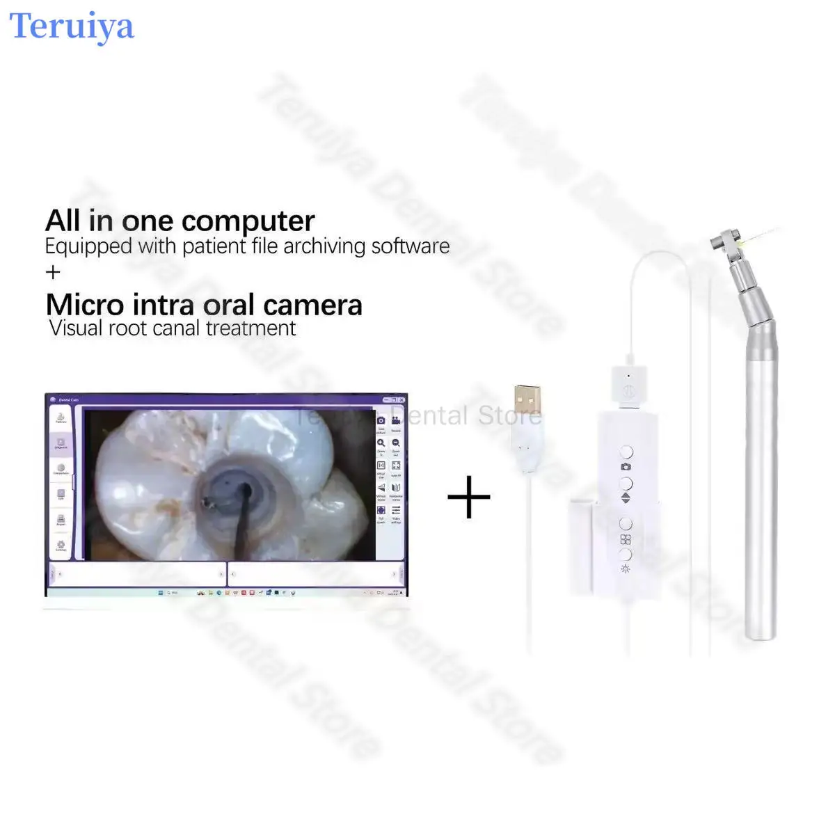 Professional High-Precision Dental Root Canal Microscope 4K HD Imaging | Digital Oral Endoscope Real-Time Viewing Device for Cli
