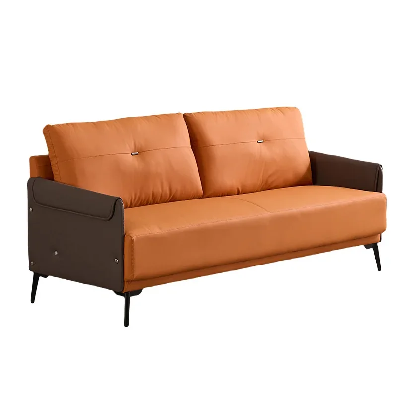 

Modern simple office sofa, coffee table combination, business three-person light luxury sofa