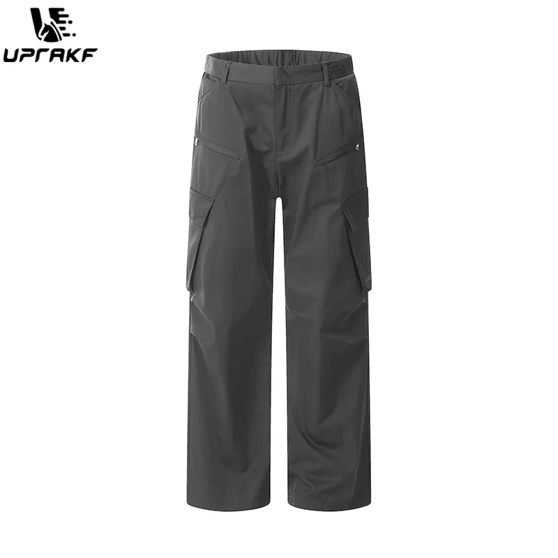 

UPRAKF Straight-leg Autumn Basic Pants Casual Wide Leg Pantalones Streetwear Comfort Streetwear