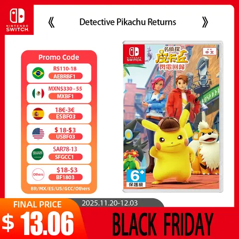 Detective Pikachu Returns - Cartuccia di gioco Nintendo Switch Avventura di carte fisiche per Switch OLED Lite